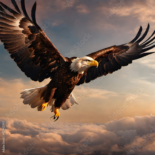 eagle in the sky