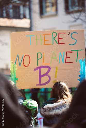 Global climate change strike - No Planet B - Erlangen
