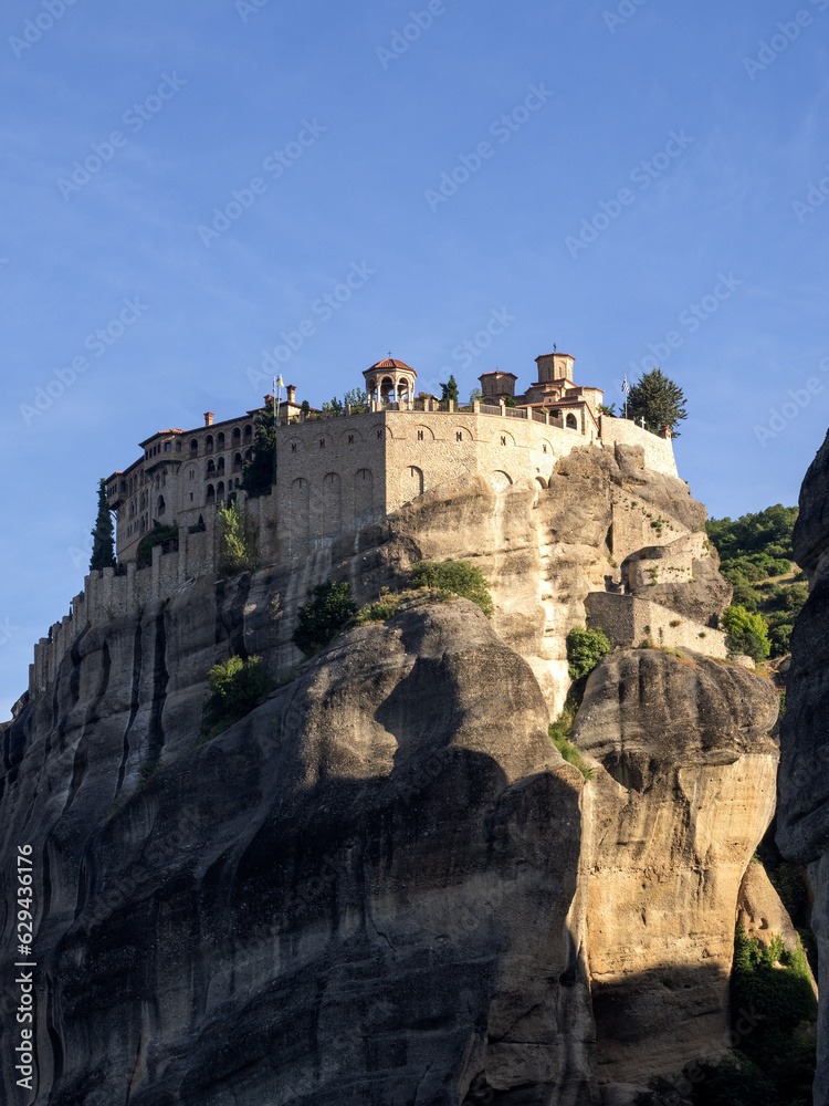 Meteora is a rock formation in , Greece. It is one of the largest and most steeply built complexes of Eastern Orthodox monasteries.  Meteora is included in the UNESCO list.
