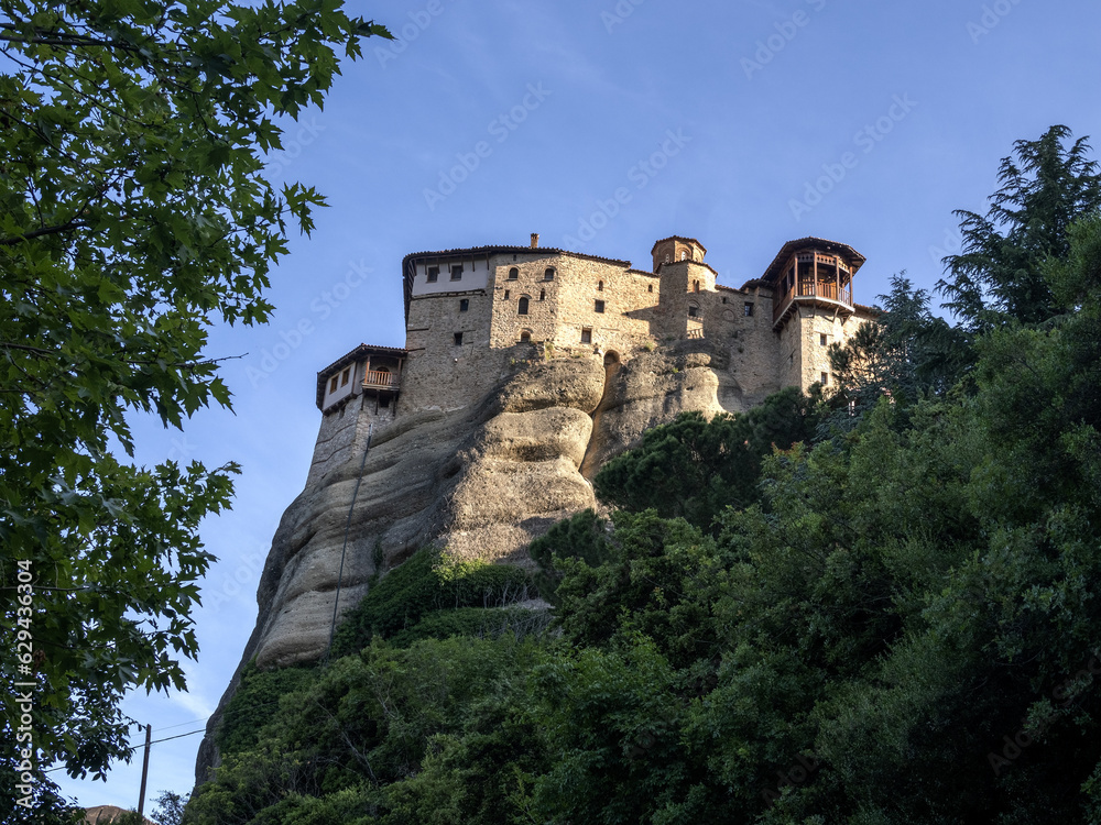 Meteora is a rock formation in , Greece. It is one of the largest and most steeply built complexes of Eastern Orthodox monasteries.  Meteora is included in the UNESCO list.