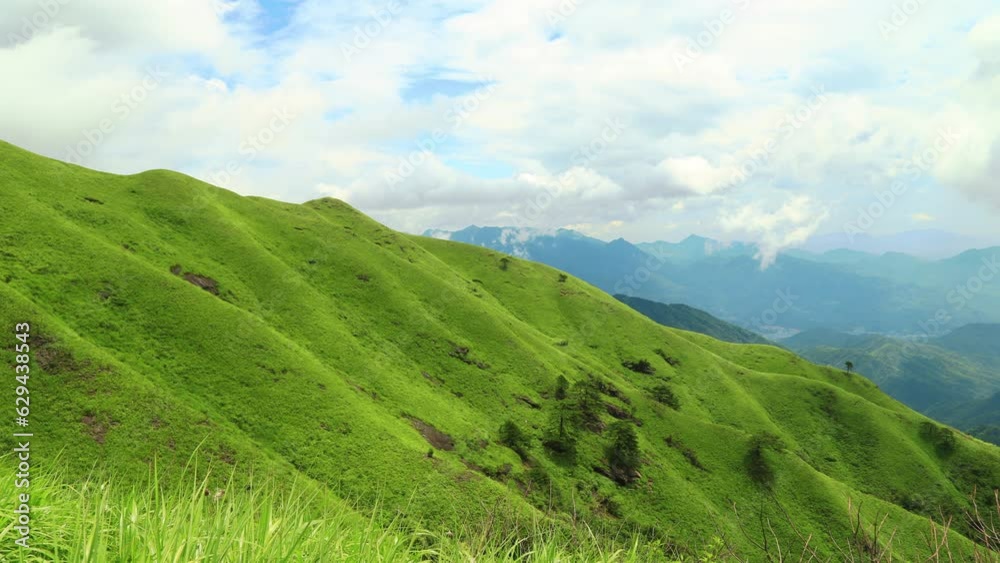 time lapse of Wugongshan Mountain alpine meadow and clouds, Jiangxi province, China. time lapse of Wugongshan Mountain alpine meadow and clouds, Jiangxi province, China.