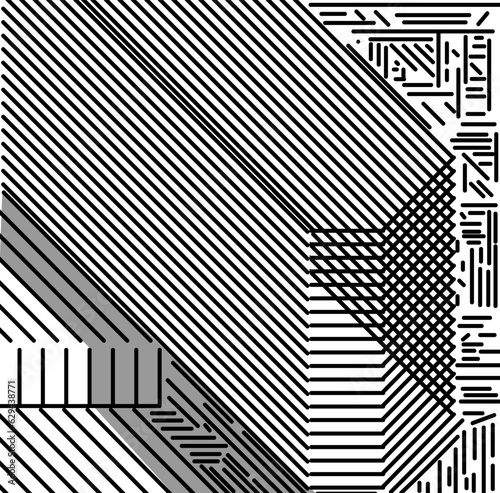 Striped sketchy texture imitating a computer system unit © rasengan