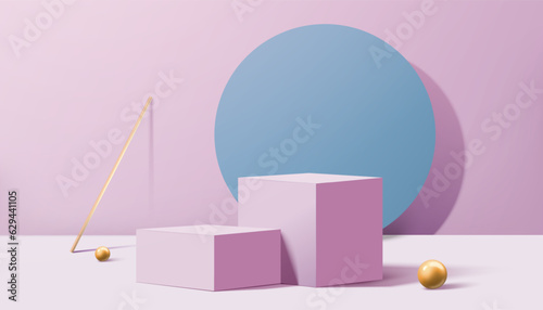 Minimal lavender purple scene
