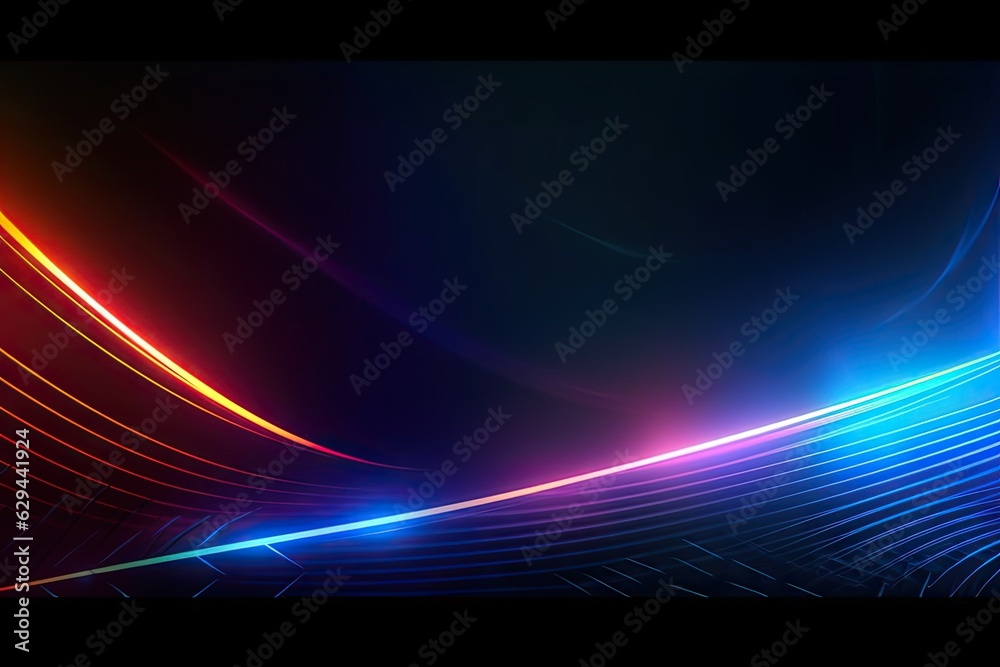 Glowing color. Abstract art gradient blue light wallpaper. Modern digital lines graphic design on black background Glowing color. Abstract art gradient blue light wallpaper. Modern digital lines graphic design on black background