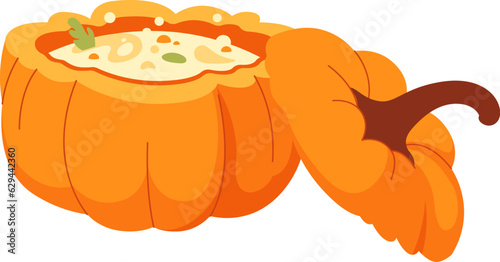 Porridge Inside Pumpkin
