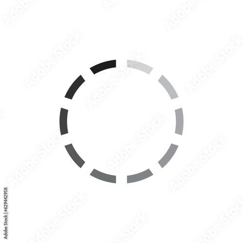 buffering icon vector