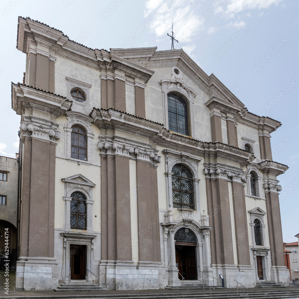 s. Maria Maggiore church facade, Trieste, Friuli, Italy