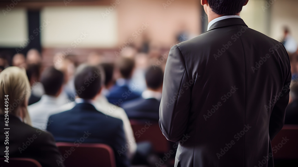 Fototapeta premium businessman is making a presentation