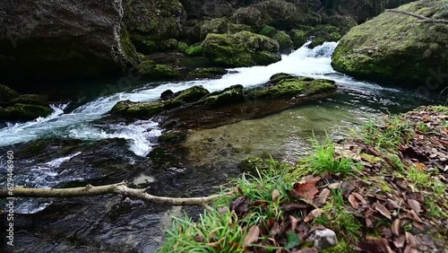 Erlauf Gorge in autumn, Erlauf, Purgstall, Lower Austria, Austria, Europe photo