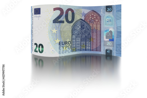 Obraz na płótnie 20 Euro Note w salonie