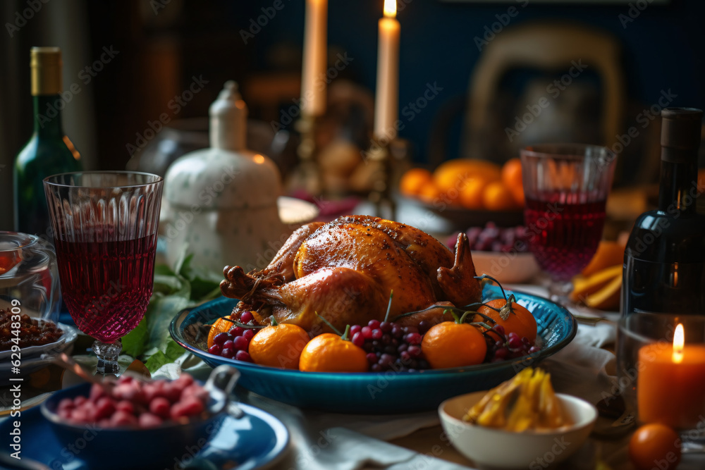 Festive Dining with Citrus Candlelight Festive Dining with Citrus Candlelight