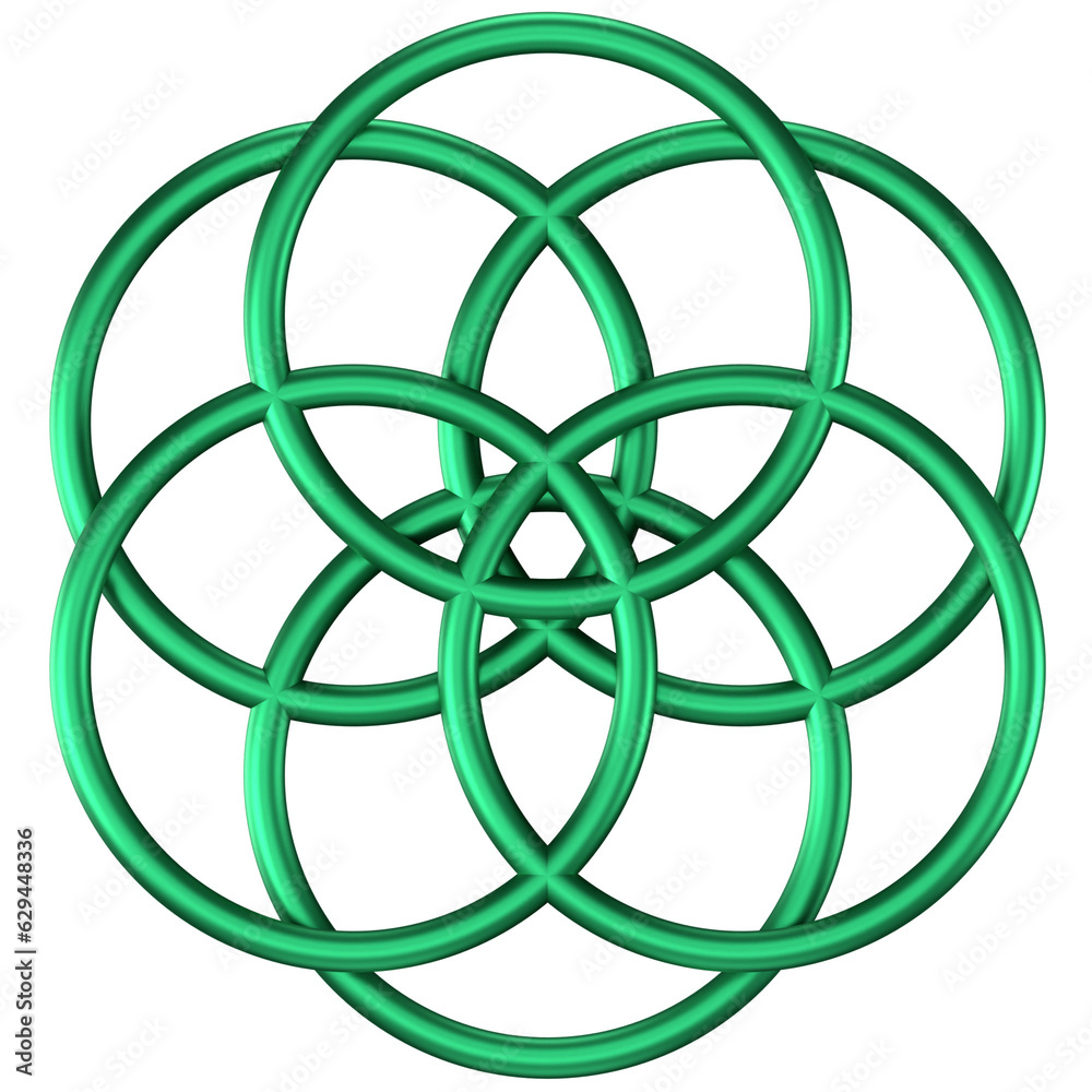 3D illustration of an abstract object 3D illustration of an abstract object