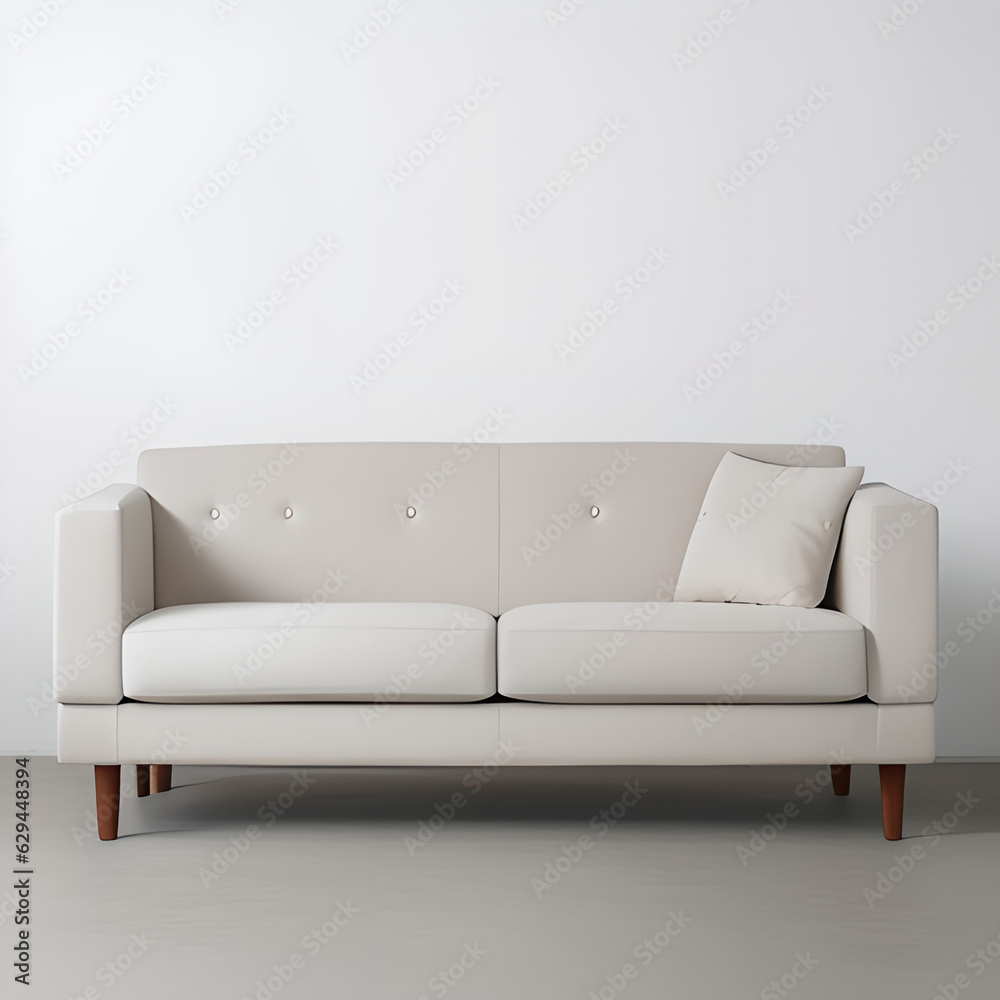 Fototapeta premium sofa 2 seat on white