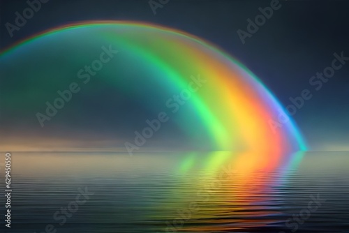 rainbow over the sea Generator AI © tasmeena
