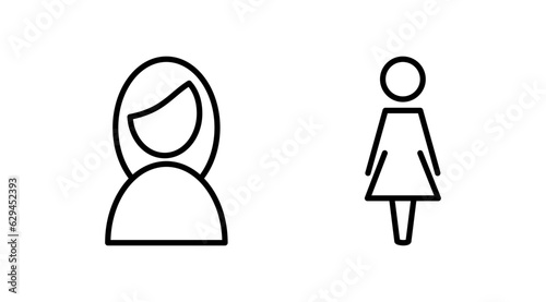 Female icon vector. toilet icon. restroom sign. gender