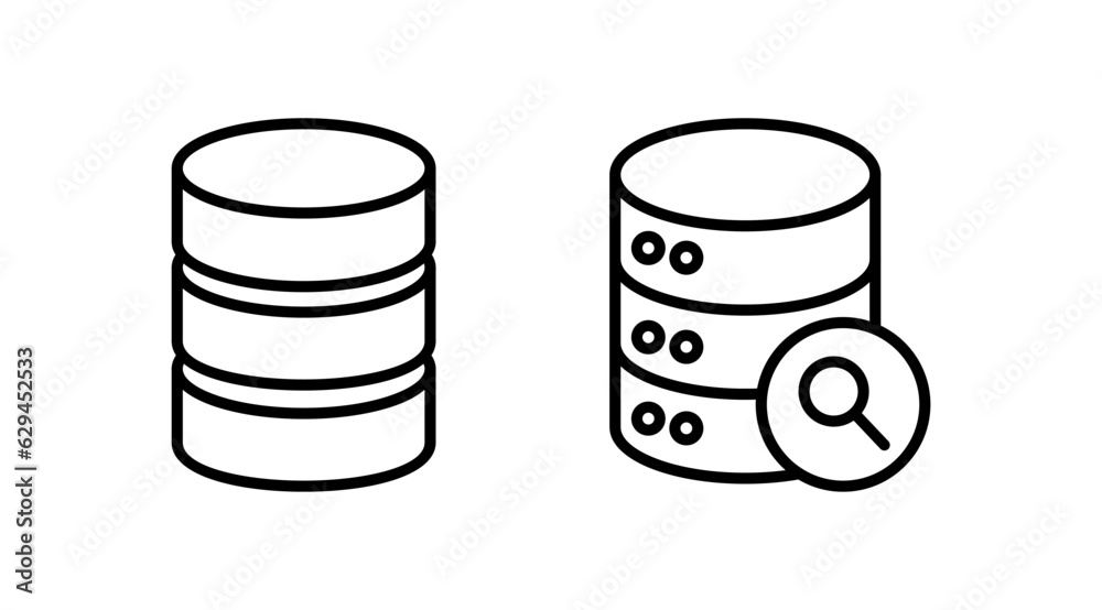 Database icon vector. server icon. storage Database icon vector. server icon. storage