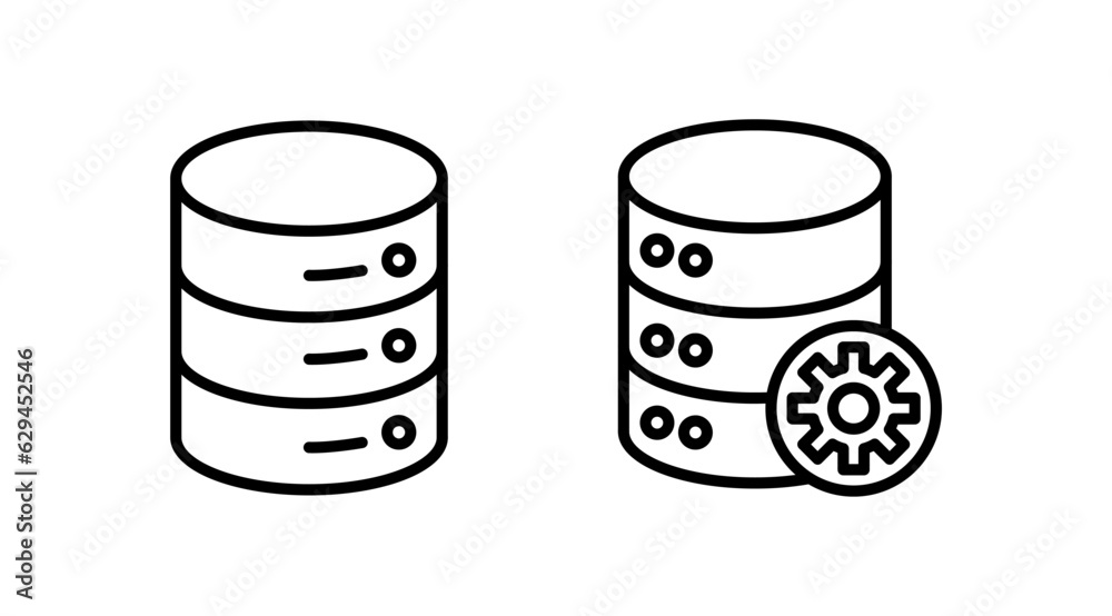 Database icon vector. server icon. storage Database icon vector. server icon. storage