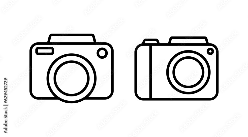 Camera Icon in trendy flat style isolated. Camera symbol web site design Camera Icon in trendy flat style isolated. Camera symbol web site design