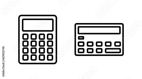 Calculator icon vector. math icon. finances sign