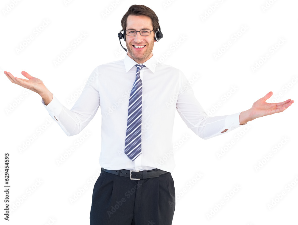Digital png photo of smiling caucasian businessman on transparent background Digital png photo of smiling caucasian businessman on transparent background