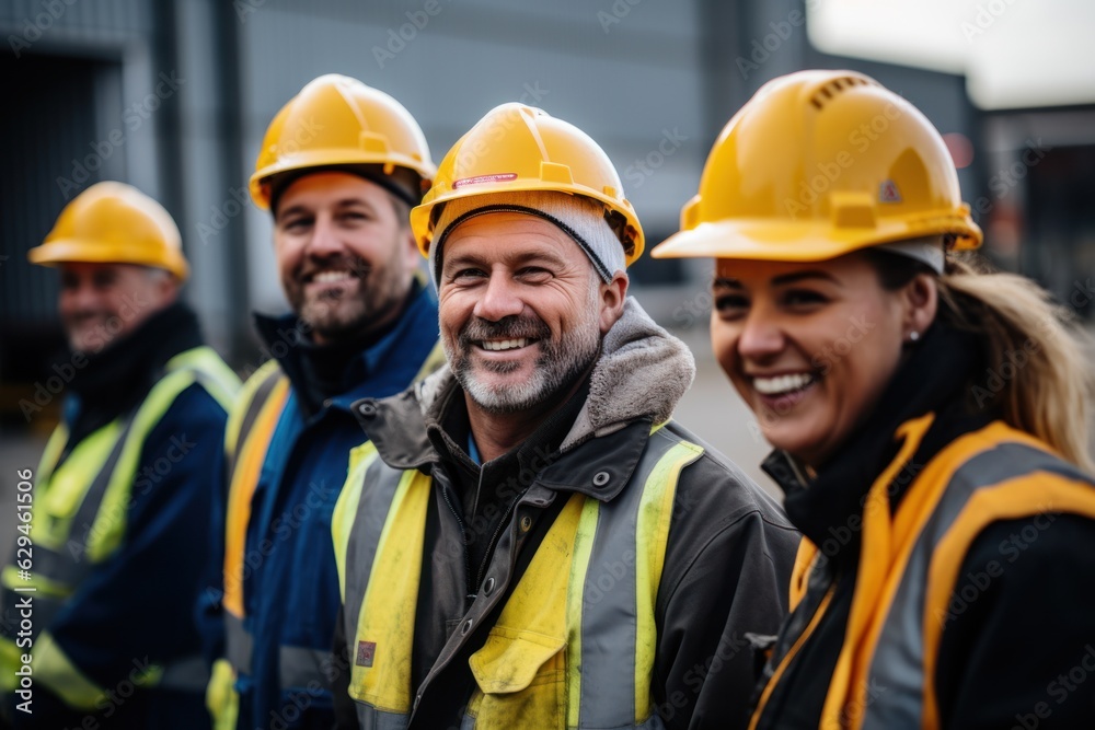 Builder team working at the construction site, labor day, and workers' importance team construction worker Builder team working at the construction site, labor day, and workers' importance team construction worker
