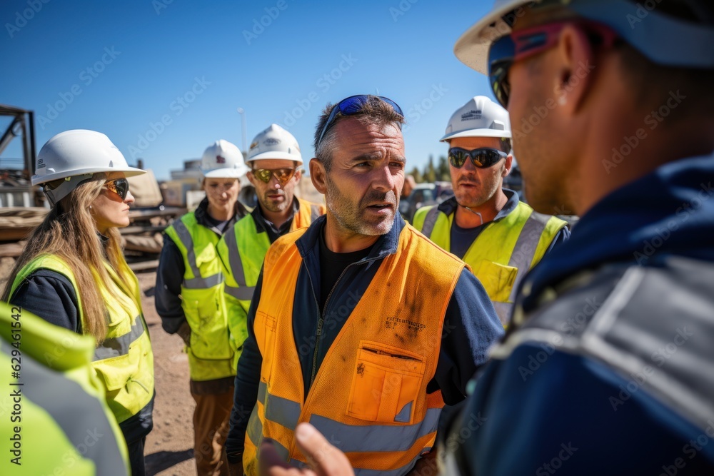 Builder team working at the construction site, labor day, and workers' importance team construction worker Builder team working at the construction site, labor day, and workers' importance team construction worker
