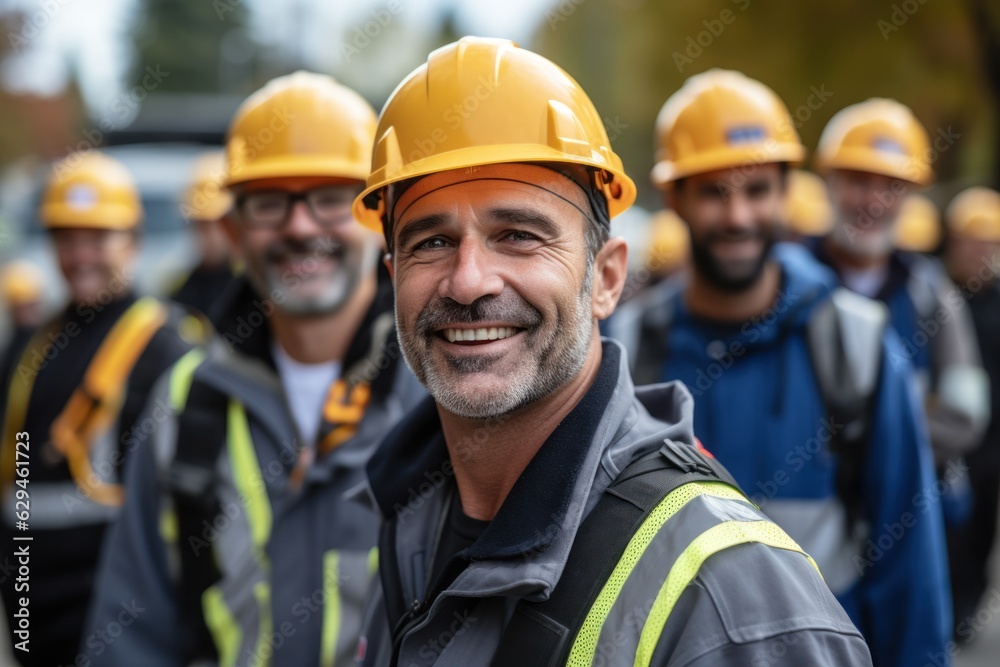 Builder team working at the construction site, labor day, and workers' importance team construction worker Builder team working at the construction site, labor day, and workers' importance team construction worker