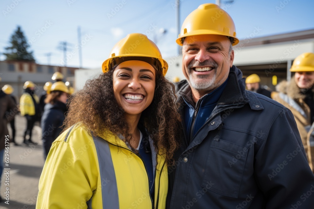 Builder team working at the construction site, labor day, and workers' importance team construction worker Builder team working at the construction site, labor day, and workers' importance team construction worker