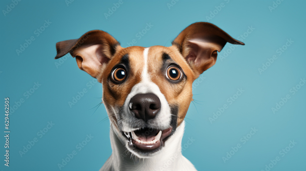 Dog - funny and excited on blue background
Generative AI Dog - funny and excited on blue background
Generative AI