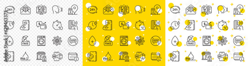 Outline Web mail, Charging time and Timer line icons pack for web with Earphones, Fitness, Face id line icon. Stop voting, Creative design, Calendar pictogram icon. Waterproof. Vector