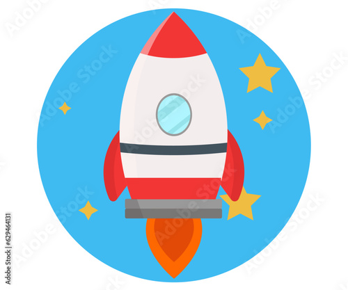 ロケット。ベクターイラスト