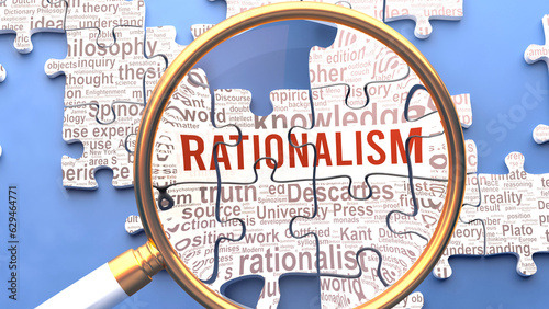 Photos Rationalism being closely examined along with multiple vital concepts and ideas directly related to Rationalism