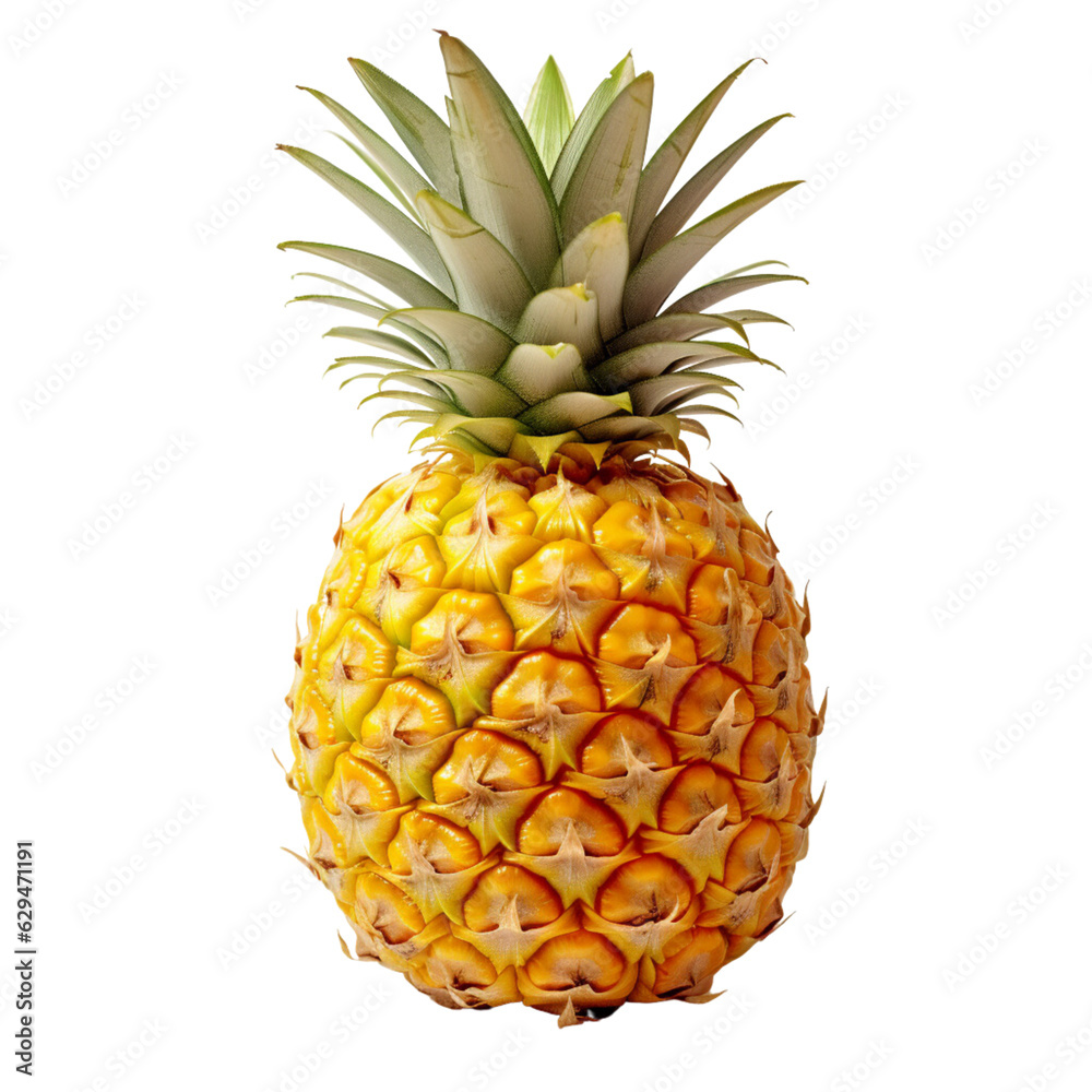 Fototapeta premium pineapple white background