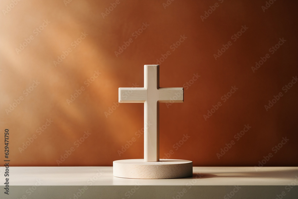 Modern interpretation of faith and Catholicism through a minimalistic cross
