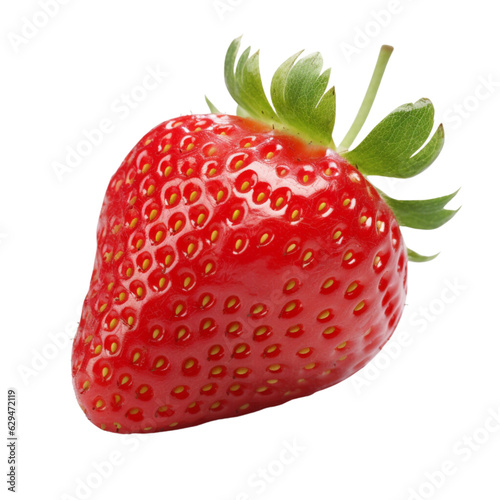 strawberry white background