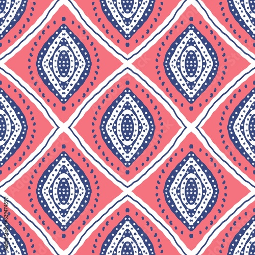 abstract geometric ethnic seamless pattern