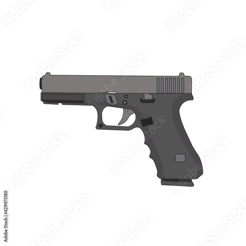GLOCK 17 Firearm GLOCK 19 9×19mm Parabellum, Handgun, airsoft, handgun, weapon vector