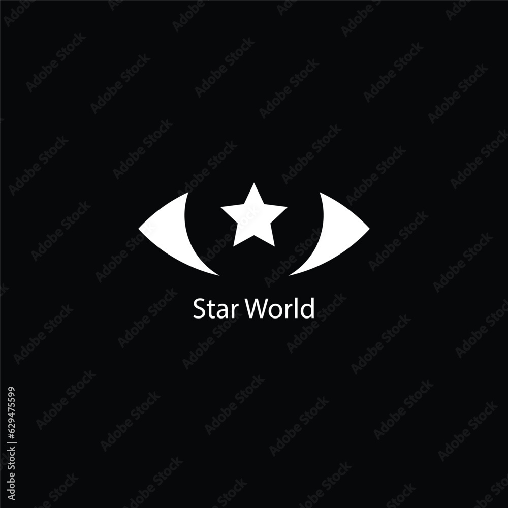 Obraz premium star icon vector on a black background
