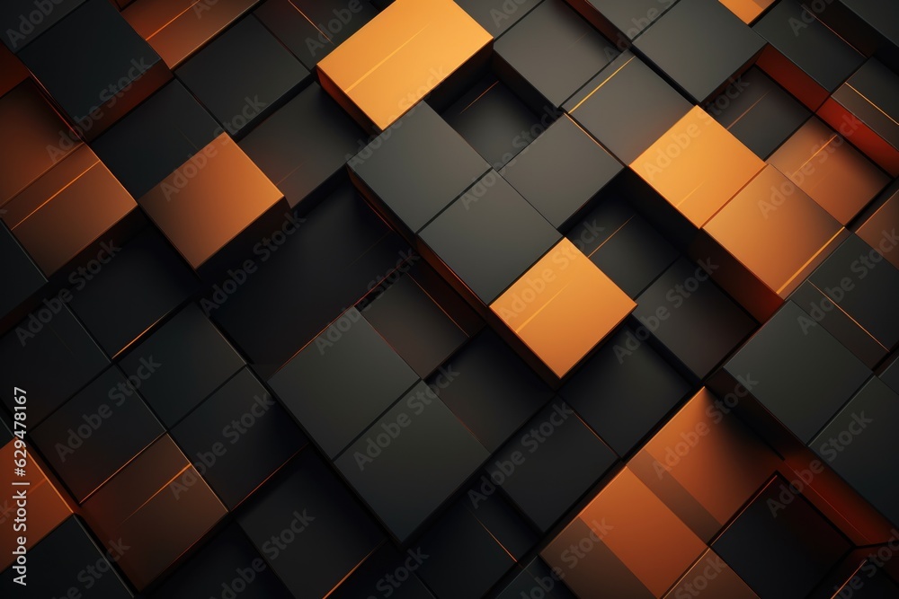 abstract background with squares, orange, and black abstract geometric texture abstract background with squares, orange, and black abstract geometric texture