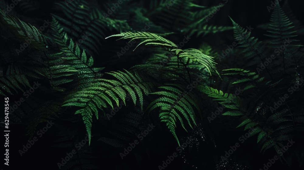 fern leaf in the night fern leaf in the night