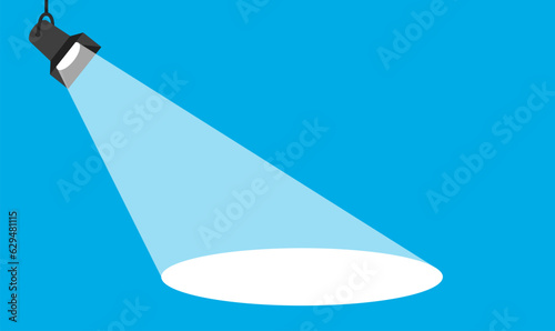 Banner Spotlight. Flat style. Vector EPS 10
