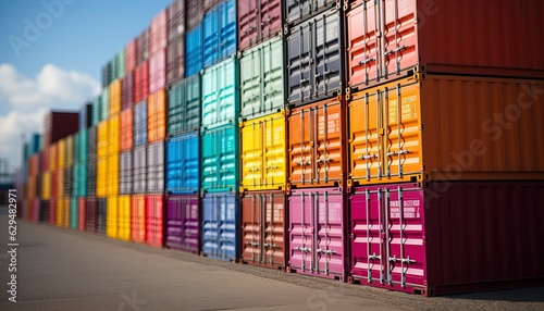 containers in port