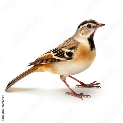 Botteris sparrow bird isolated on white. Generative AI