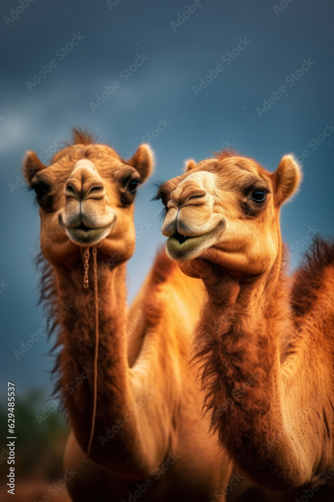 Obraz premium Camel, Wildlife Photography, Generative AI