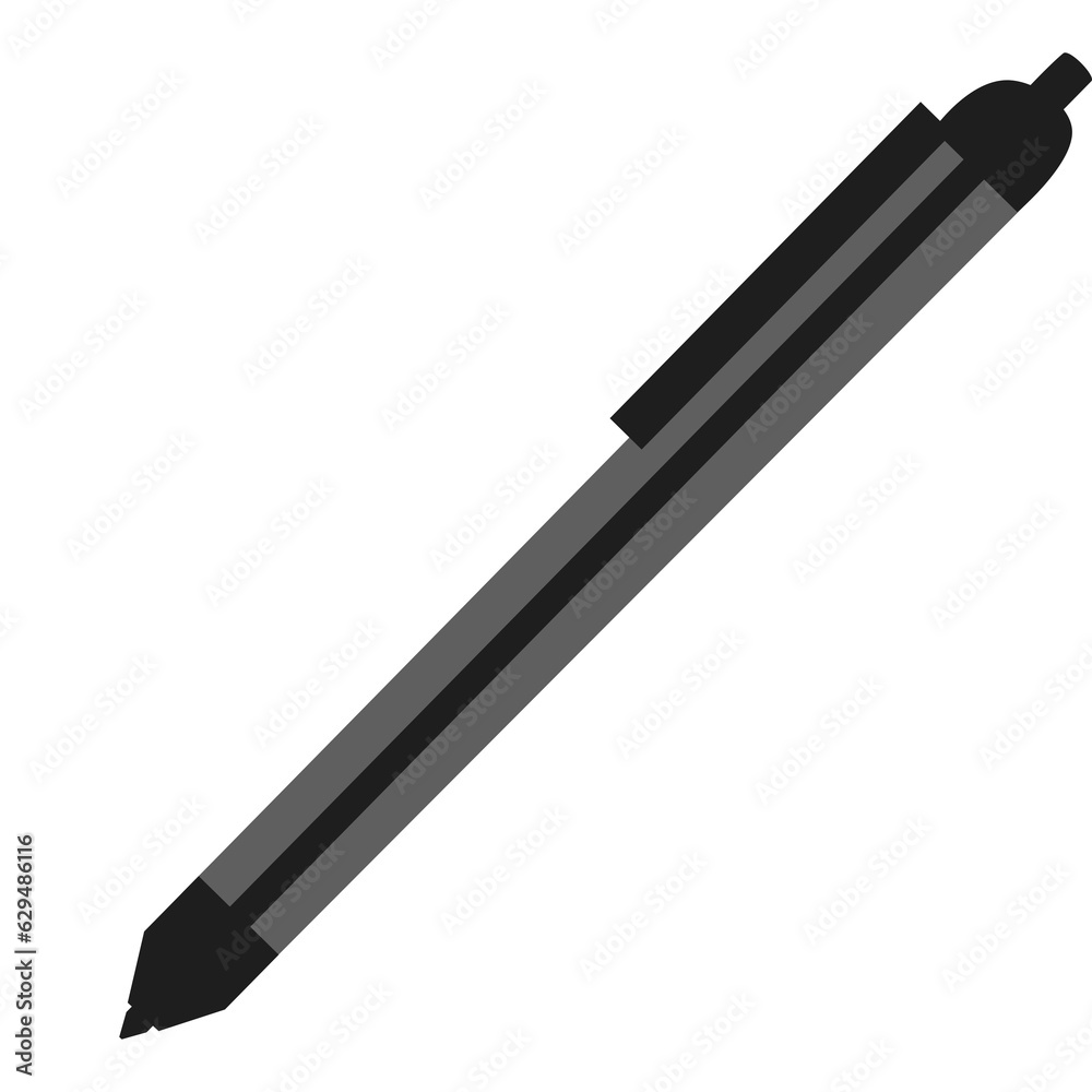 Black Pen icon, vector, cartoon illustration. School, Education, Library and Literacy collection Black Pen icon, vector, cartoon illustration. School, Education, Library and Literacy collection