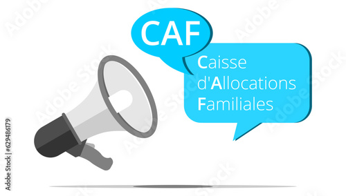 Mégaphone CAF - Caisse d'allocations Familiales