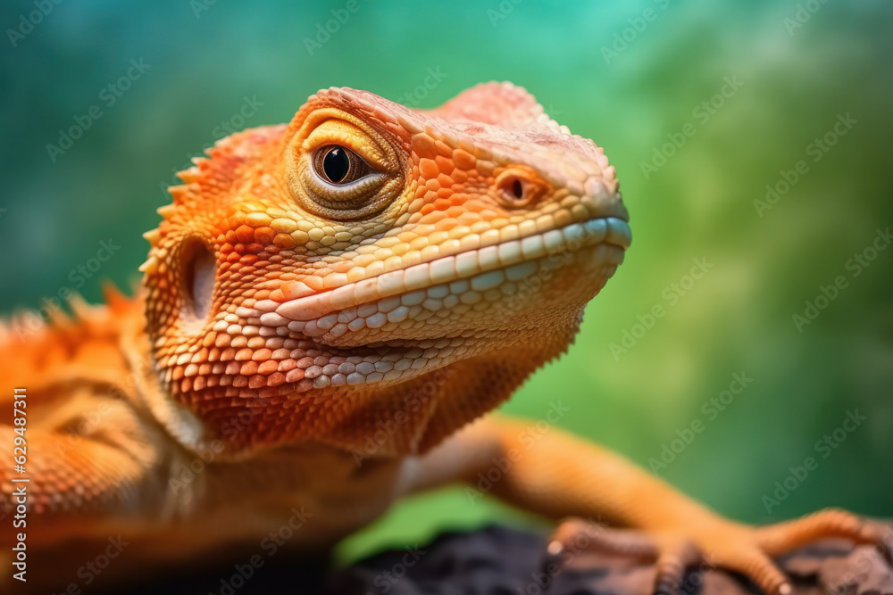 Fototapeta premium Lizard, Wildlife Photography, Generative AI