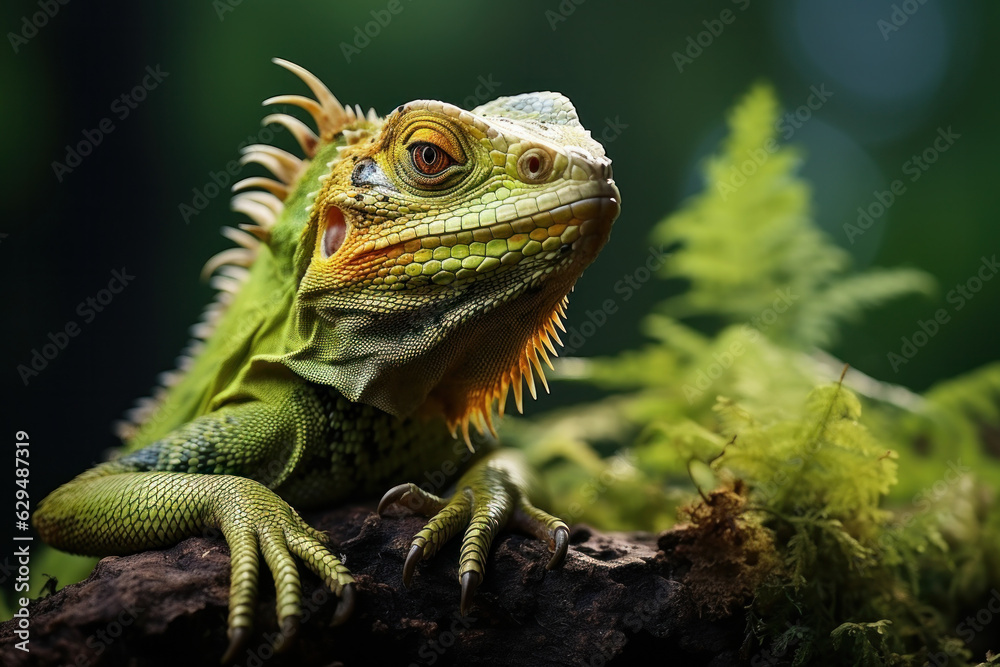 Fototapeta premium Lizard, Wildlife Photography, Generative AI