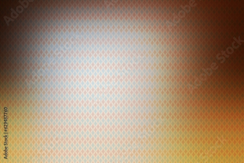 Illustration of an abstract orange background with a pattern in the center