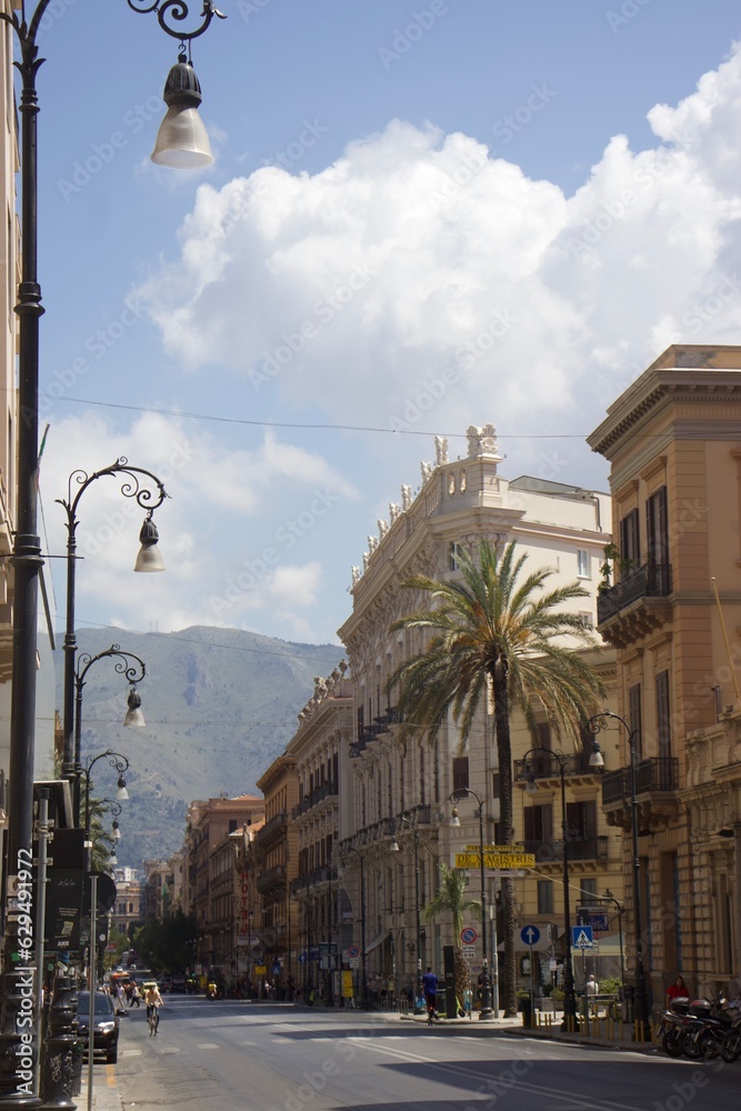 Naklejka premium Une rue, son charme et sa présence